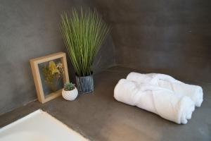 Posteľ alebo postele v izbe v ubytovaní Duplex en bord de mer