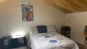 Postel nebo postele na pokoji v ubytování Studio Cros climatisé