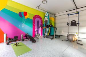 Gimnasio o instalaciones de fitness de Boise White Water Guest House