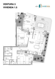 Půdorys ubytování Sea Breeze, large apartment with workspaces & a great view