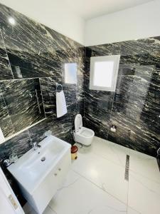 Koupelna v ubytování Hotel SEADEL