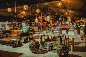 Posezení v ubytování Cerro Tusa Glamping