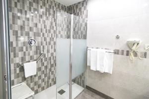 Koupelna v ubytování Hotel Albret