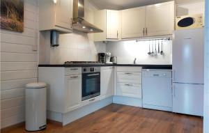 Η κουζίνα ή μικρή κουζίνα στο Nice Home In Heinkenszand With Sauna