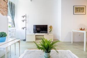 A television and/or entertainment centre at CARTAGENAFLATS, Apartamentos San Francisco