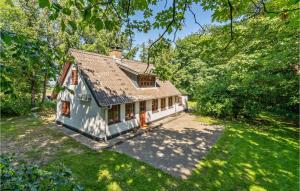 an overhead view of a house in the woods at Cozy Home In Nrre Nebel With Wifi in Nørre Nebel