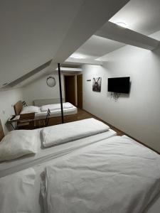 Posteľ alebo postele v izbe v ubytovaní Sobe Zimmer Frei