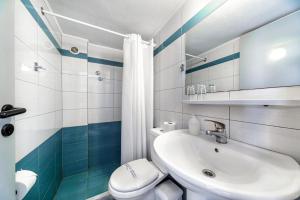 Koupelna v ubytování Hotel Iro