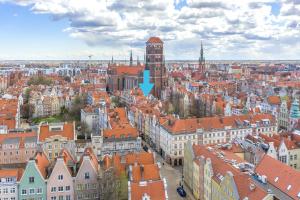 Výhľad na mesto Gdansk alebo výhľad na mesto priamo z apartmánu