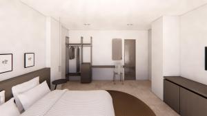 Postel nebo postele na pokoji v ubytování Astron Hotel Rhodes
