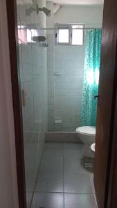 Koupelna v ubytování Departamentos Santiago