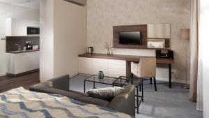 Kuchyň nebo kuchyňský kout v ubytování Mamaison Residence Sulekova Bratislava