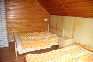Tempat tidur dalam kamar di Chata U Jozefa
