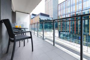Balkón alebo terasa v ubytovaní Sempre Warszawa-Smart TV-Netflix-Amazing location + 5 fotografií