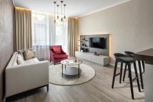 TV a/nebo společenská místnost v ubytování Mamaison Residence Sulekova Bratislava
