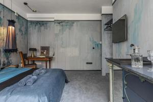 Kuchyň nebo kuchyňský kout v ubytování Luxuriuos flat in the capital's old town