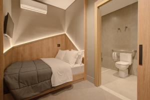 Kupaonica u objektu Fast Sleep Suites by Slaviero Hoteis - Hotel dentro do Aeroporto de Guarulhos - Terminal 2 - desembarque oeste