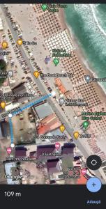 a map of a beach with a freeway at Daro tiny house in Vama Veche