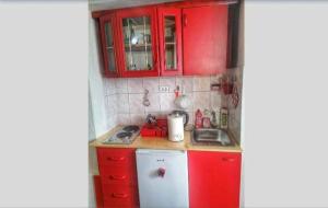 Kuchyň nebo kuchyňský kout v ubytování Apartman Mountain