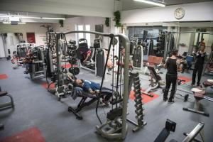Fitness centrum a/nebo fitness zařízení v ubytování Einzimmer-Apartment 25 m2 Gartenzinken im Zentrum von Bad Ischl
