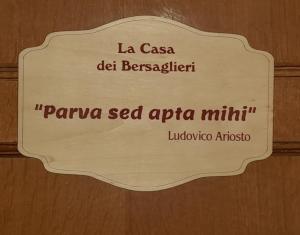 Certifikát, ocenenie alebo iný dokument vystavený v ubytovaní La Casa dei Bersaglieri
