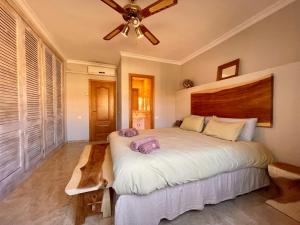 Postel nebo postele na pokoji v ubytování Beach house 'Tiempo Lento'