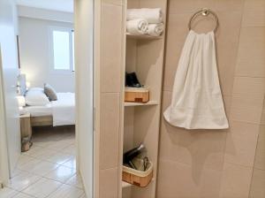 Posteľ alebo postele v izbe v ubytovaní Amelie Apartment