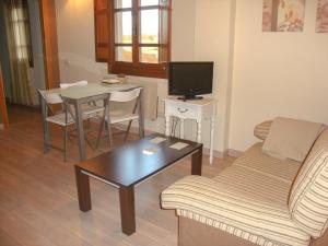 TV a/nebo společenská místnost v ubytování Apartamentos Fandin