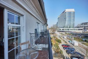 Ein Balkon oder eine Terrasse in der Unterkunft Baltic Home