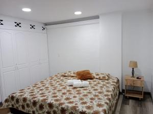 En eller flere senger på et rom på Medellin apartamento en laureles