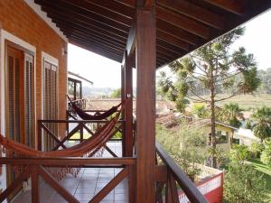 Pousada Rural Paraíso tesisinde bir balkon veya teras