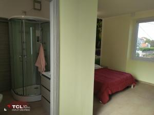 Postel nebo postele na pokoji v ubytování Villa ARA rossa