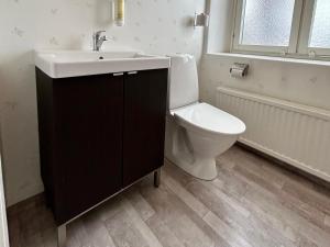Koupelna v ubytování Kungshaga Hotell