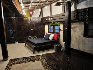 Istumisnurk majutusasutuses Casa Aconchegante ao Pé da Praia do Portinho