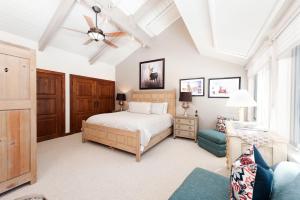 a bedroom with a bed and a ceiling fan at Tamarron HighPoint 63031 in Durango +58 photos