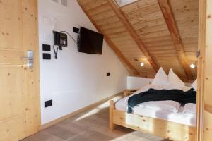 Posteľ alebo postele v izbe v ubytovaní Chalet Winklwiese