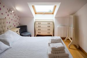 Cama o camas de una habitación en Vanesa's House's Sanxenxo