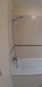 eine Dusche in der Ecke eines Badezimmers in der Unterkunft 3pièces stade de France Grand-Paris in Saint-Denis + 14 Fotos