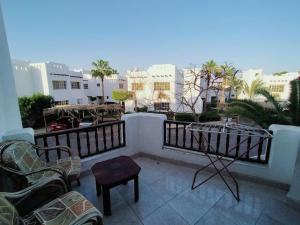 A balcony or terrace at Sharm Delta Village 203/114
