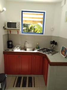 Kuchyň nebo kuchyňský kout v ubytování Villa Campêche Azur