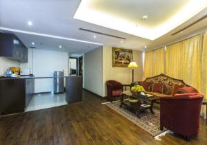 O zonă de relaxare la Tourist Hotel
