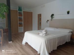 Postel nebo postele na pokoji v ubytování VILLA SANTA CLARA