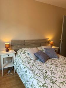 Posteľ alebo postele v izbe v ubytovaní Parking privé gratuit, balcon, 2 chambres