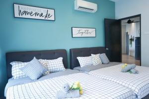 Легло или легла в стая в Retro Style Atlantis Residences Melaka by BetaStay I pooltable