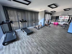 Fitness centrum a/nebo fitness zařízení v ubytování Newly Built Apartment 1+1 in Oba