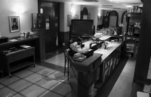 Televízia a/alebo spoločenská miestnosť v ubytovaní Hotel Ristorante Regina