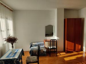 Posezení v ubytování Apartment in Tisno with sea view, balcony, air conditioning, WiFi (4874-2)