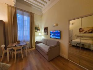 TV a/nebo společenská místnost v ubytování RF Duomo suites