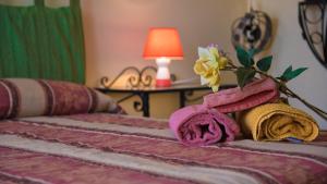 Letto o letti in una camera di B&B Via Spalti 52