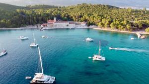 Croatia by Luxury Catamaran dari pandangan mata burung